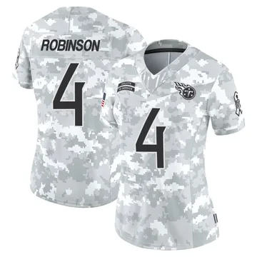 Women's Wan'Dale Robinson Tennessee Titans Nike Limited 2024 Salute to Service Jersey - Arctic Camo