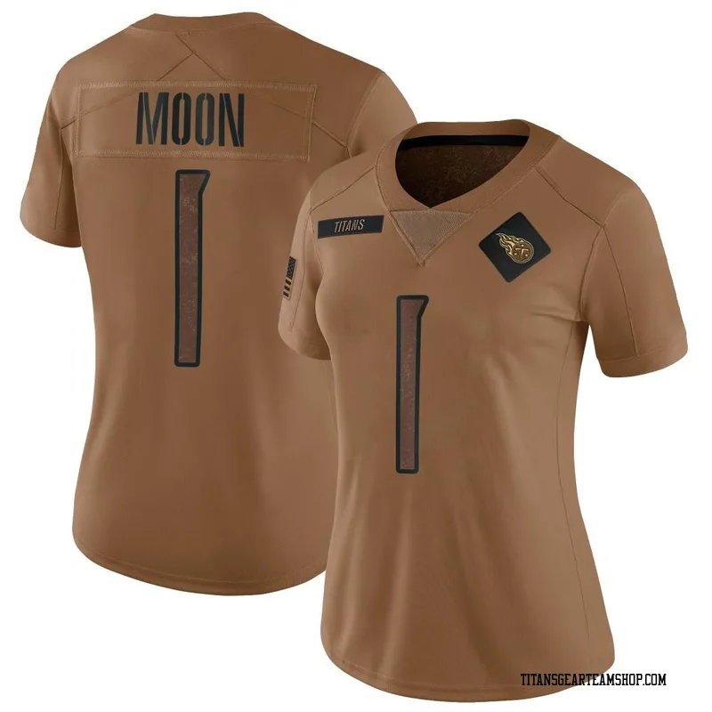 Women's Warren Moon Tennessee Titans Nike Limited 2023 Salute To Service Jersey - Brown
