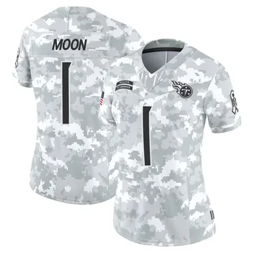Women's Warren Moon Tennessee Titans Nike Limited 2024 Salute to Service Jersey - Arctic Camo