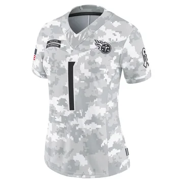 Women's Warren Moon Tennessee Titans Nike Limited 2024 Salute to Service Jersey - Arctic Camo