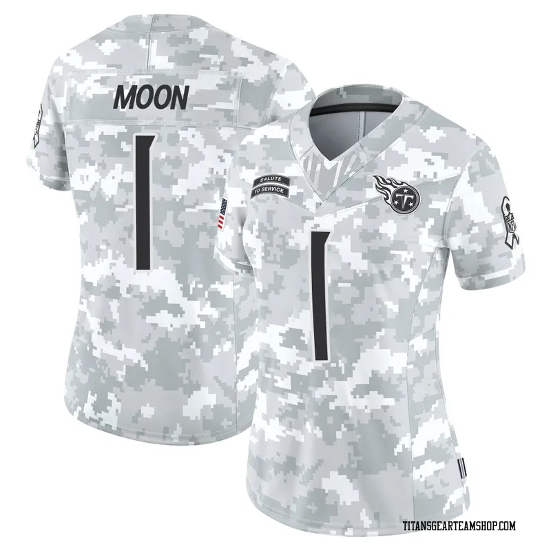 Women's Warren Moon Tennessee Titans Nike Limited 2024 Salute to Service Jersey - Arctic Camo