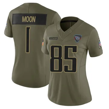 Women's Warren Moon Tennessee Titans Nike Limited 2025 Salute to Service Jersey - Olive