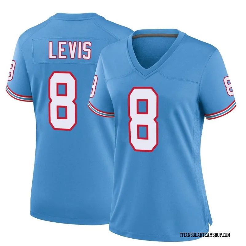 Women's Will Levis Tennessee Titans Nike Game Oilers Throwback Alternate Jersey - Light Blue