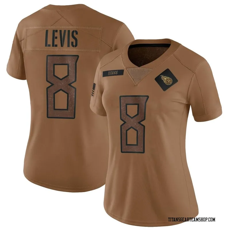 Women's Will Levis Tennessee Titans Nike Limited 2023 Salute To Service Jersey - Brown