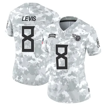 Women's Will Levis Tennessee Titans Nike Limited 2024 Salute to Service Jersey - Arctic Camo
