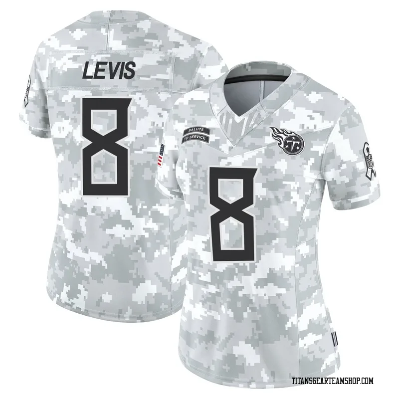 Women's Will Levis Tennessee Titans Nike Limited 2024 Salute to Service Jersey - Arctic Camo
