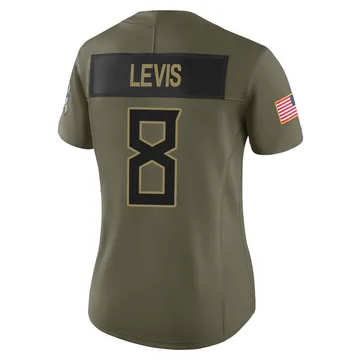 Women's Will Levis Tennessee Titans Nike Limited 2025 Salute to Service Jersey - Olive
