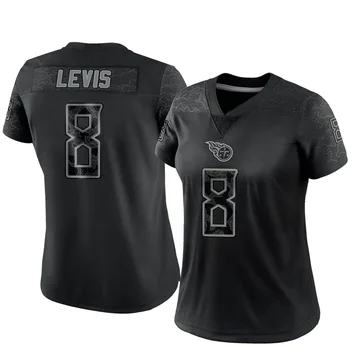 Women's Will Levis Tennessee Titans Nike Limited Reflective Jersey - Black