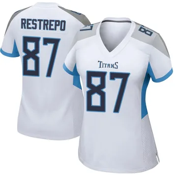 Women's Xavier Restrepo Tennessee Titans Nike Game Jersey - White