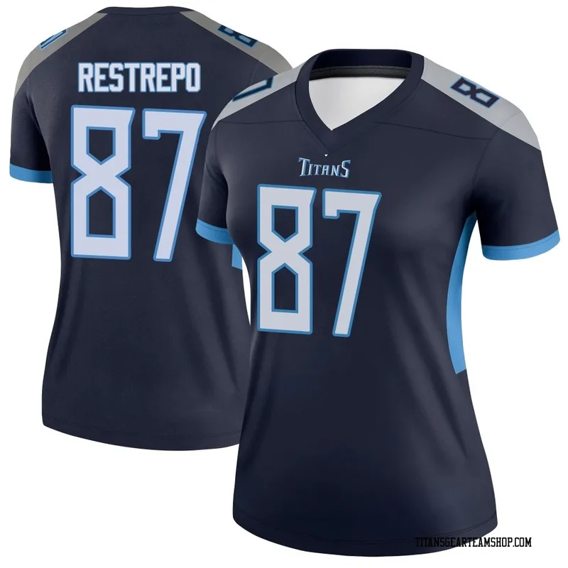 Women's Xavier Restrepo Tennessee Titans Nike Legend Jersey - Navy