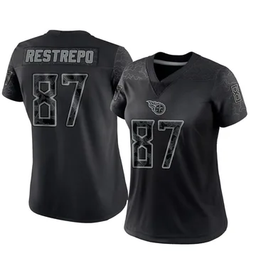 Women's Xavier Restrepo Tennessee Titans Nike Limited Reflective Jersey - Black