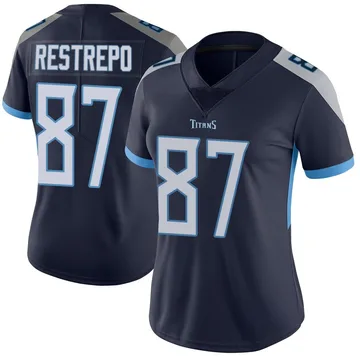 Women's Xavier Restrepo Tennessee Titans Nike Limited Vapor Untouchable Jersey - Navy