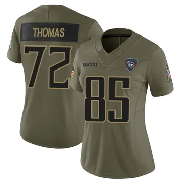 Women's Zachary Thomas Tennessee Titans Nike Limited 2025 Salute to Service Jersey - Olive