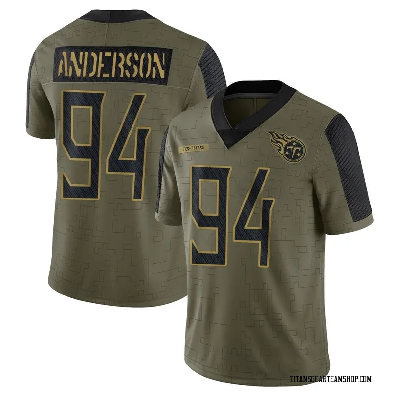 Youth Abdullah Anderson Tennessee Titans Nike Limited 2021 Salute To Service Jersey - Olive