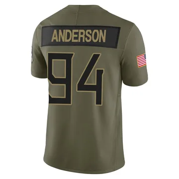 Youth Abdullah Anderson Tennessee Titans Nike Limited 2025 Salute to Service Jersey - Olive