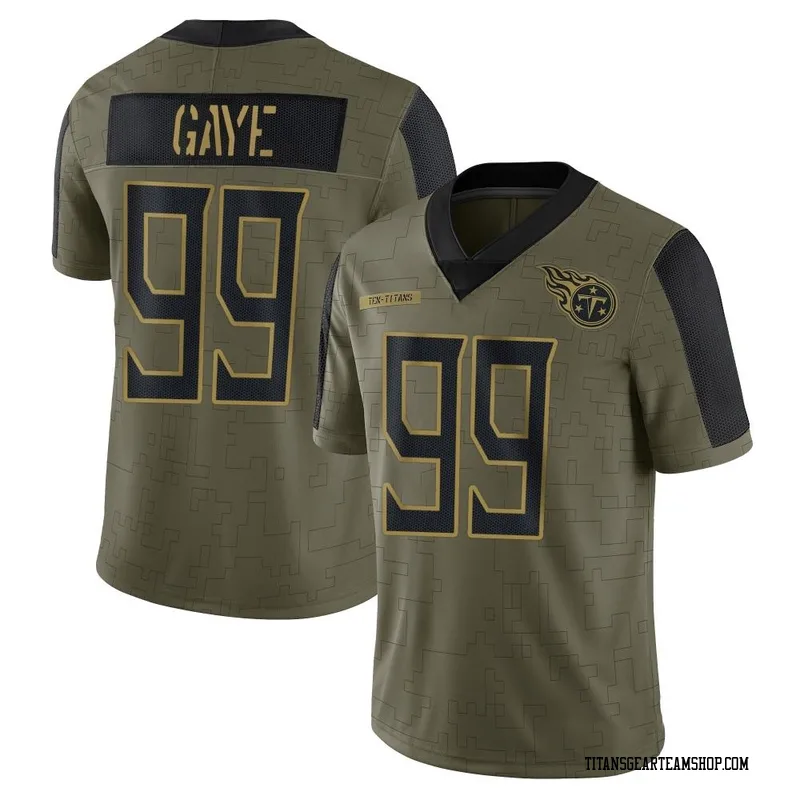 Youth Ali Gaye Tennessee Titans Nike Limited 2021 Salute To Service Jersey - Olive