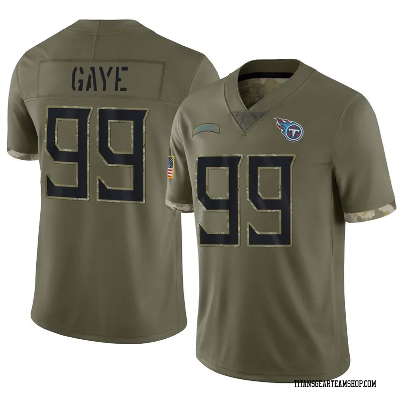 Youth Ali Gaye Tennessee Titans Nike Limited 2022 Salute To Service Jersey - Olive