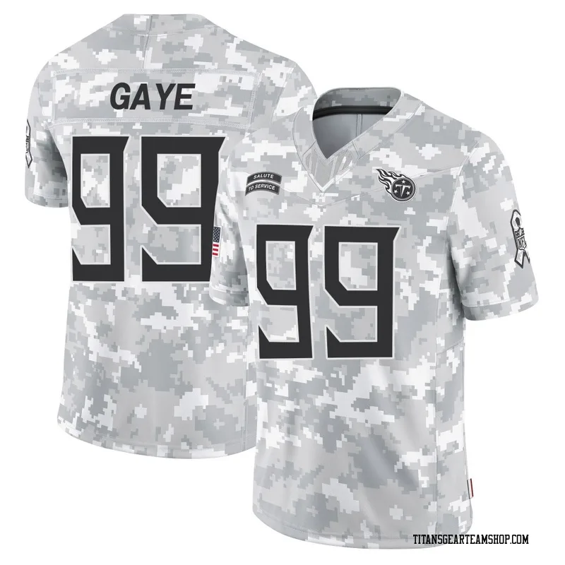 Youth Ali Gaye Tennessee Titans Nike Limited 2024 Salute to Service Jersey - Arctic Camo