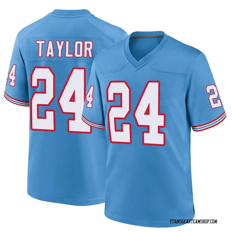 Youth Alontae Taylor Tennessee Titans Nike Game Oilers Throwback Alternate Jersey - Light Blue
