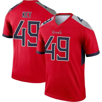 Youth Arden Key Tennessee Titans Nike Legend Inverted Jersey - Red