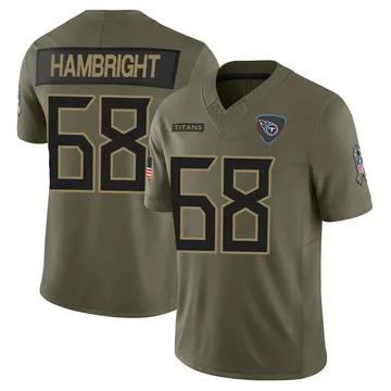 Youth Arlington Hambright Tennessee Titans Nike Limited 2025 Salute to Service Jersey - Olive