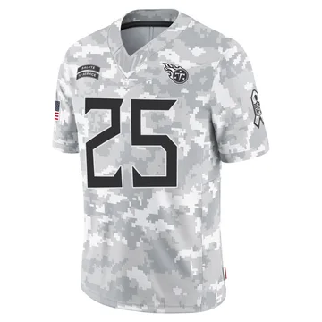 Youth Armani Marsh Tennessee Titans Nike Limited 2024 Salute to Service Jersey - Arctic Camo