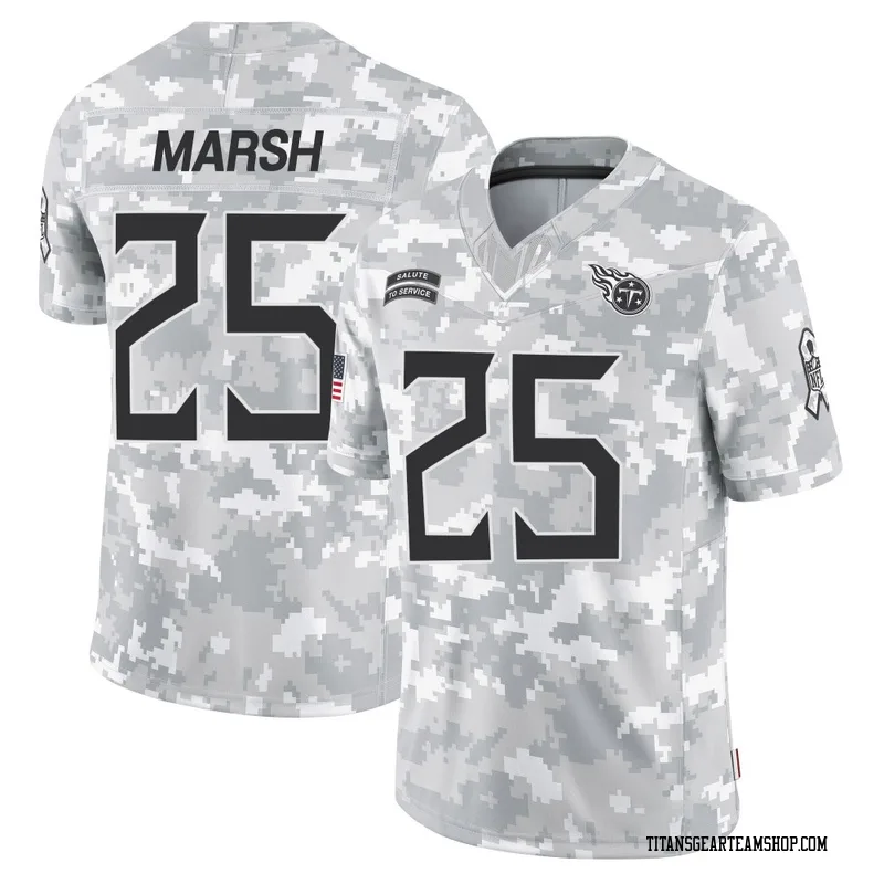 Youth Armani Marsh Tennessee Titans Nike Limited 2024 Salute to Service Jersey - Arctic Camo