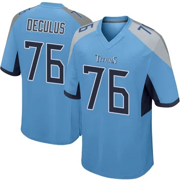Youth Austin Deculus Tennessee Titans Nike Game Jersey - Light Blue