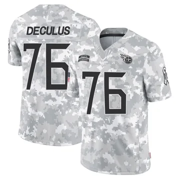 Youth Austin Deculus Tennessee Titans Nike Limited 2024 Salute to Service Jersey - Arctic Camo