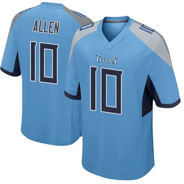 Youth Brandon Allen Tennessee Titans Nike Game Jersey - Light Blue