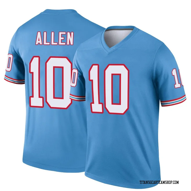 Youth Brandon Allen Tennessee Titans Nike Legend Oilers Throwback Jersey - Light Blue