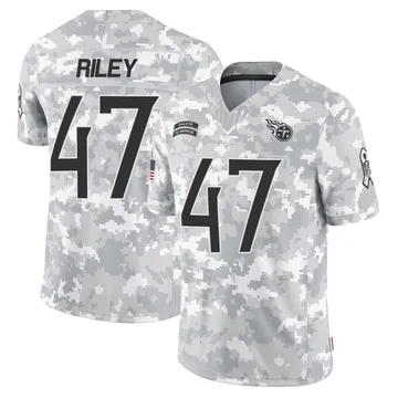 Youth Cam Riley Tennessee Titans Nike Limited 2024 Salute to Service Jersey - Arctic Camo