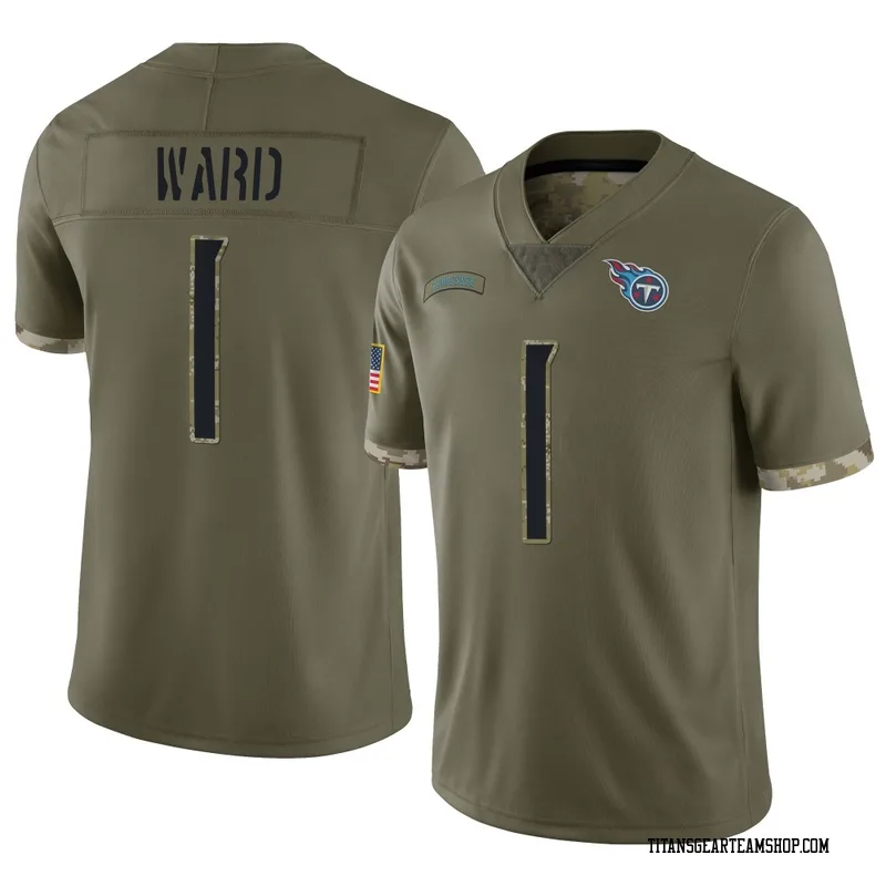 Youth Cam Ward Tennessee Titans Nike Limited 2022 Salute To Service Jersey - Olive