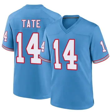 Youth Carnell Tate Tennessee Titans Nike Game Oilers Throwback Alternate Jersey - Light Blue