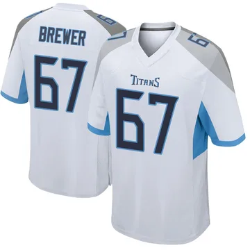 Youth Chandler Brewer Tennessee Titans Nike Game Jersey - White
