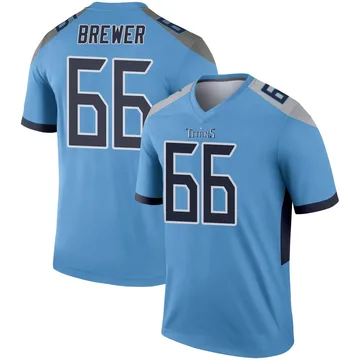 Youth Chandler Brewer Tennessee Titans Nike Legend Jersey - Light Blue