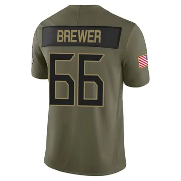 Youth Chandler Brewer Tennessee Titans Nike Limited 2025 Salute to Service Jersey - Olive