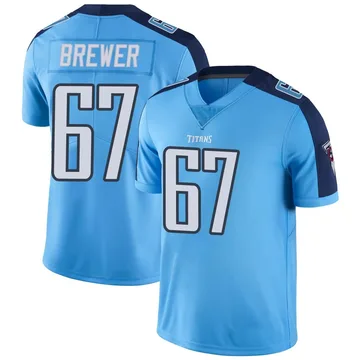 Youth Chandler Brewer Tennessee Titans Nike Limited Color Rush Jersey - Light Blue