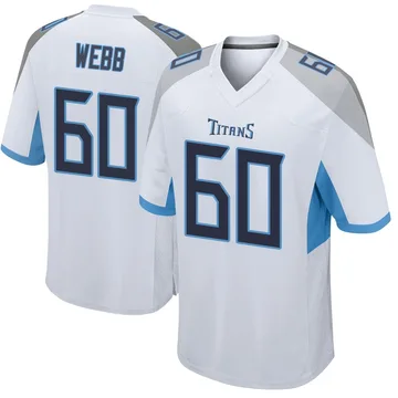 Youth Clay Webb Tennessee Titans Nike Game Jersey - White