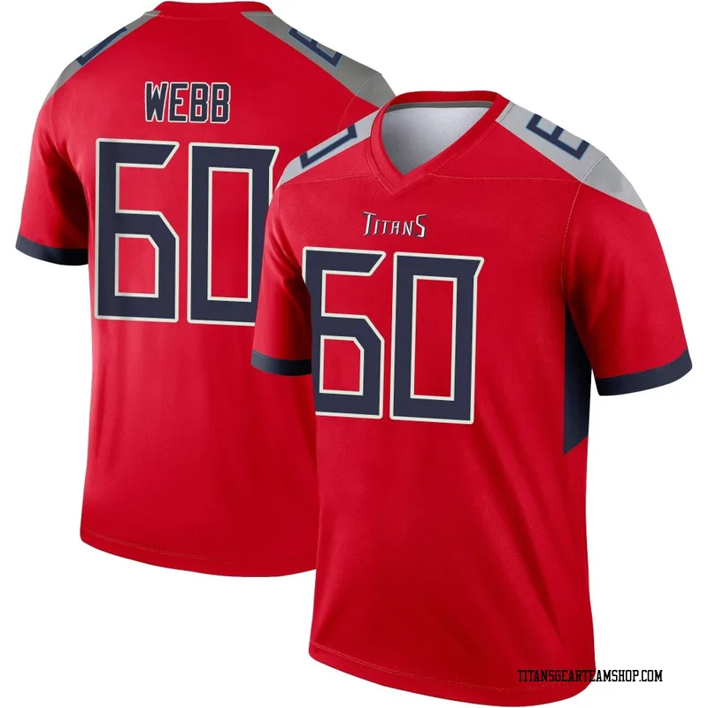 Youth Clay Webb Tennessee Titans Nike Legend Inverted Jersey - Red