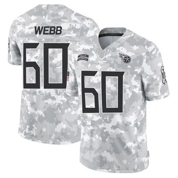 Youth Clay Webb Tennessee Titans Nike Limited 2024 Salute to Service Jersey - Arctic Camo