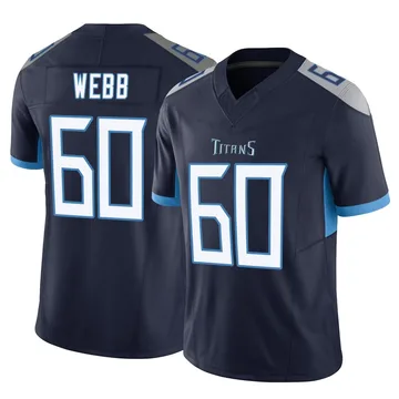 Youth Clay Webb Tennessee Titans Nike Limited Vapor F.U.S.E. Jersey - Navy