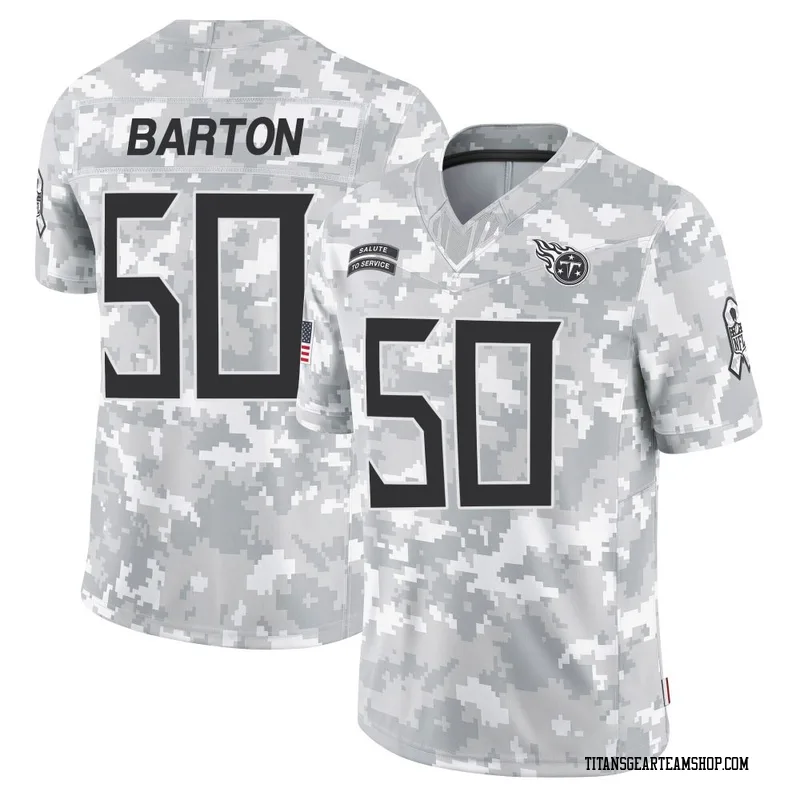 Youth Cody Barton Tennessee Titans Nike Limited 2024 Salute to Service Jersey - Arctic Camo
