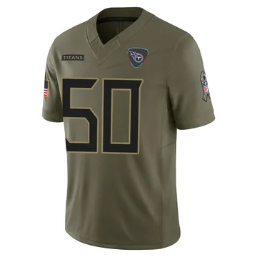 Youth Cody Barton Tennessee Titans Nike Limited 2025 Salute to Service Jersey - Olive