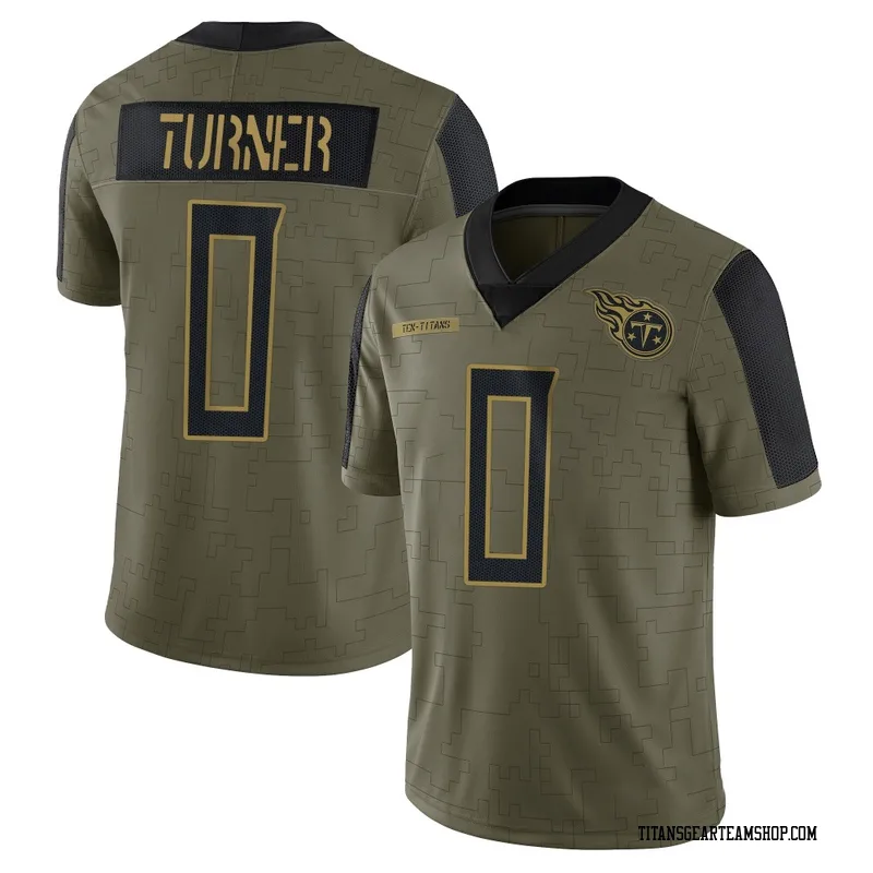 Youth Cole Turner Tennessee Titans Nike Limited 2021 Salute To Service Jersey - Olive