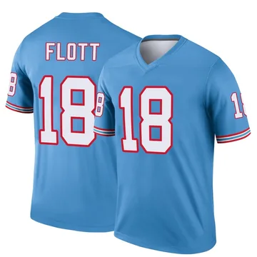 Youth Cor'Dale Flott Tennessee Titans Nike Legend Oilers Throwback Jersey - Light Blue