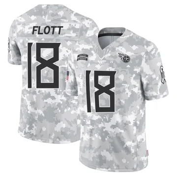 Youth Cor'Dale Flott Tennessee Titans Nike Limited 2024 Salute to Service Jersey - Arctic Camo