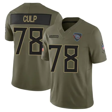 Youth Curley Culp Tennessee Titans Nike Limited 2025 Salute to Service Jersey - Olive