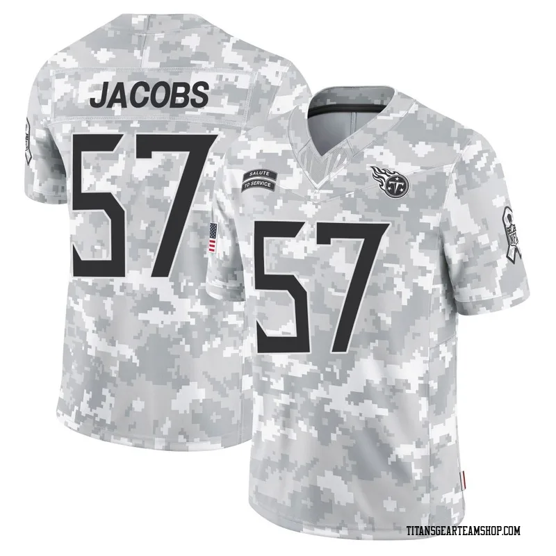 Youth Curtis Jacobs Tennessee Titans Nike Limited 2024 Salute to Service Jersey - Arctic Camo