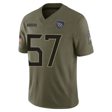 Youth Curtis Jacobs Tennessee Titans Nike Limited 2025 Salute to Service Jersey - Olive